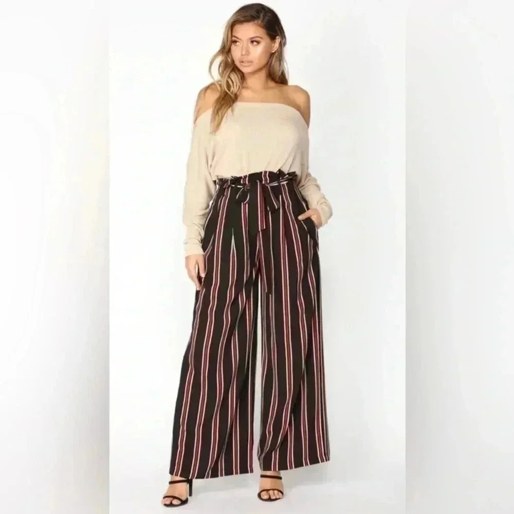 Fashion Nova Striped Pants Size S